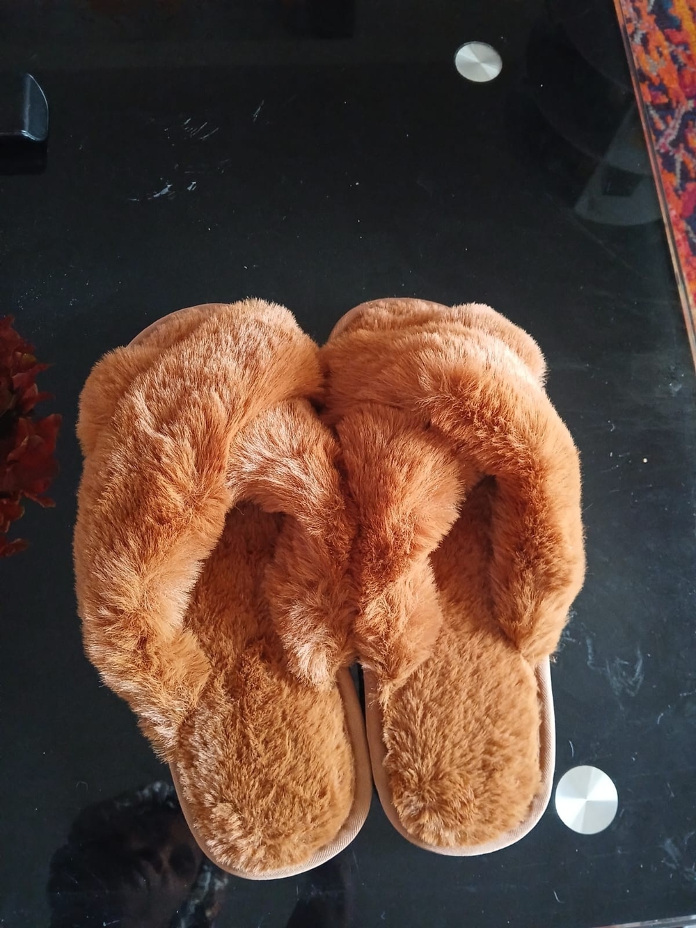 & Other Stories Plush Faux-Fur Slide Slippers - Tan